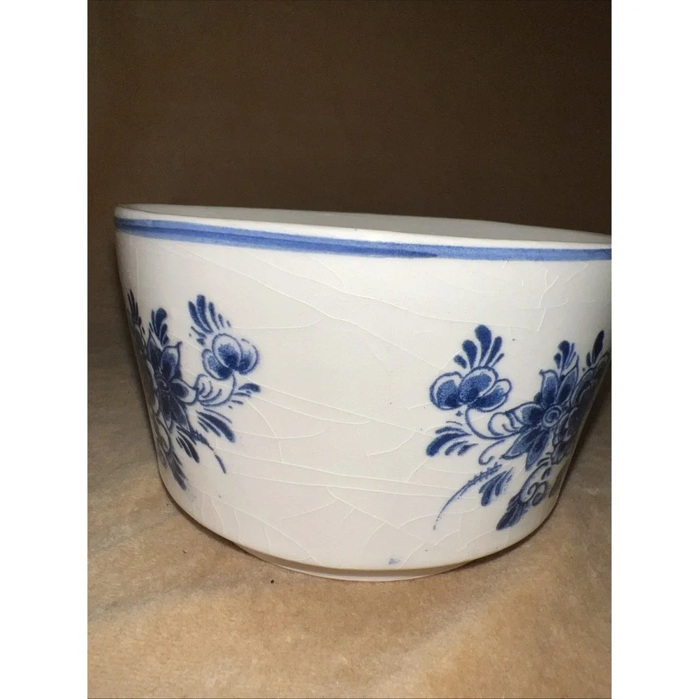 Delfts Blauw Rimac Baarn Hand Painted Delft Bowl‎ Windmill Sailboat Holland 5